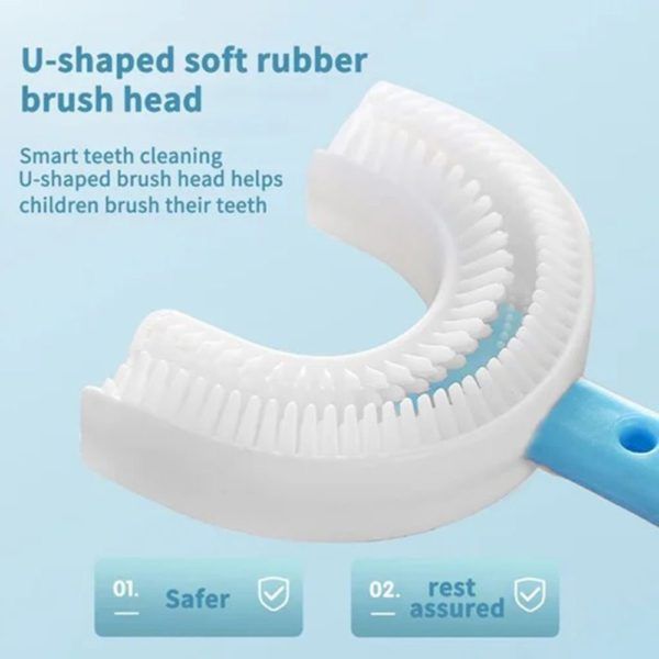 ??NEW YEAR SALE?? 360° Kids U-Shaped Toothbrush