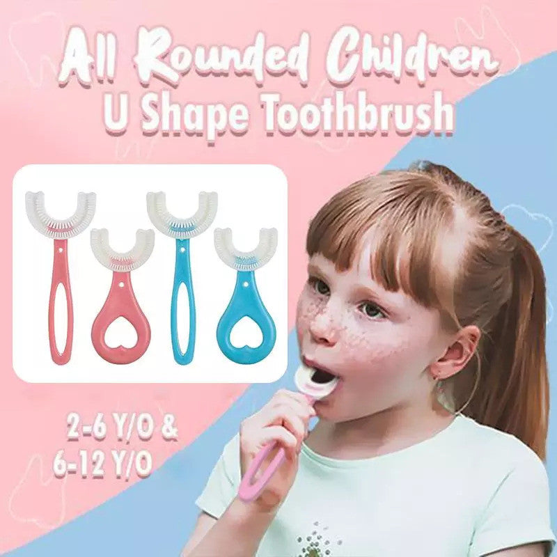 ??NEW YEAR SALE?? 360° Kids U-Shaped Toothbrush