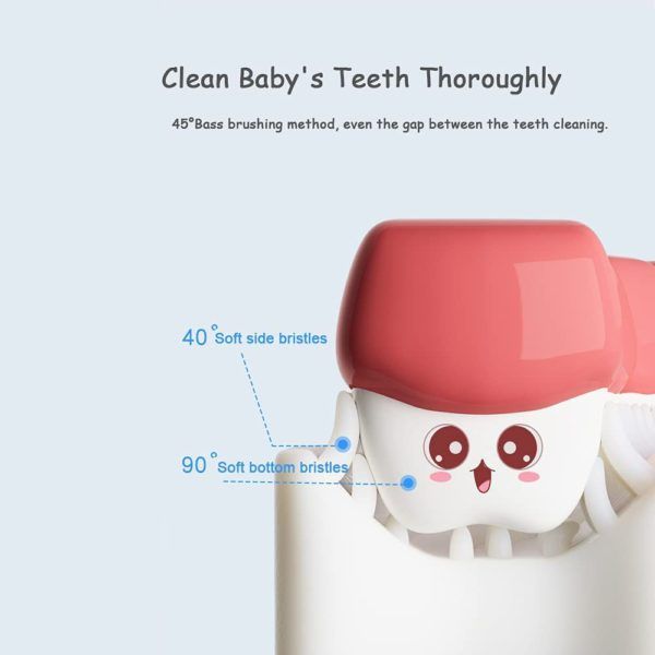 ??NEW YEAR SALE?? 360° Kids U-Shaped Toothbrush