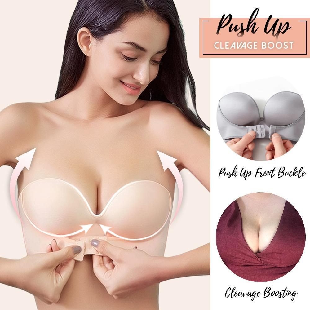 INVISIBLE STRAPLESS SUPER PUSH UP BRA ??HOT SALE 50%??