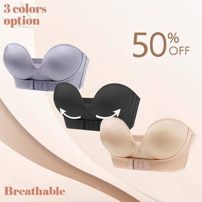 INVISIBLE STRAPLESS SUPER PUSH UP BRA ??HOT SALE 50%??