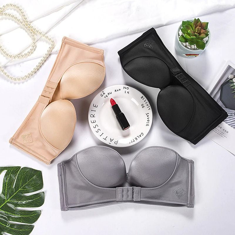 INVISIBLE STRAPLESS SUPER PUSH UP BRA ??HOT SALE 50%??