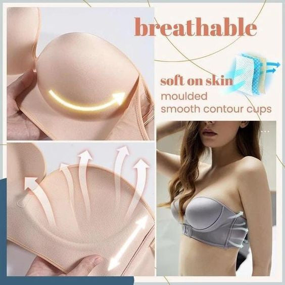 INVISIBLE STRAPLESS SUPER PUSH UP BRA ??HOT SALE 50%??