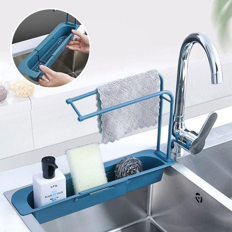 ??BUY 2 FREE SHIPPING?? Telescopic Sink Storage Rack