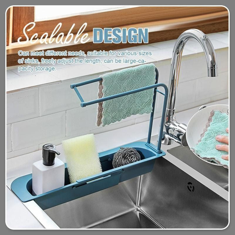 ??BUY 2 FREE SHIPPING?? Telescopic Sink Storage Rack