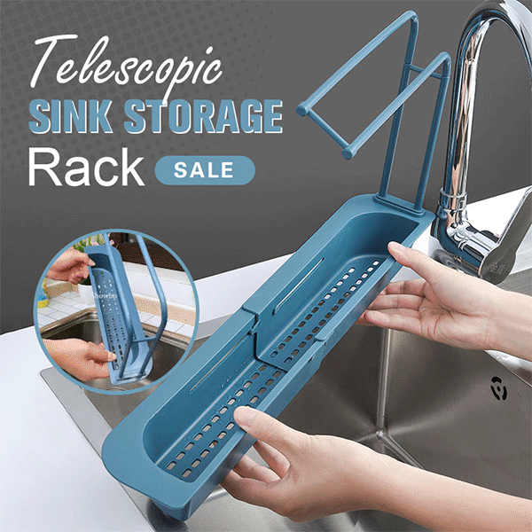 ??BUY 2 FREE SHIPPING?? Telescopic Sink Storage Rack