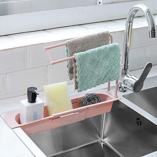 ??BUY 2 FREE SHIPPING?? Telescopic Sink Storage Rack