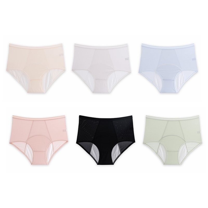 ?? 3PCS High-waisted Leak-proof Ultra-thin Panties