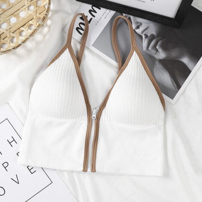 ZIPPER LOCKED STYLING SEXY WRAPPED CHEST TOP BRA ??HOT DEAL - 50% OFF??