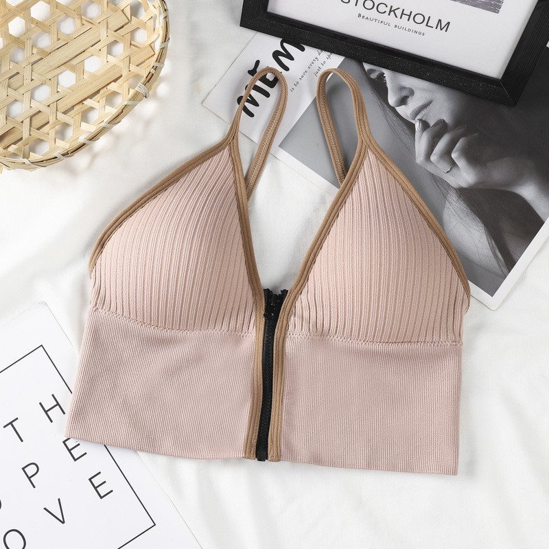 ZIPPER LOCKED STYLING SEXY WRAPPED CHEST TOP BRA ??HOT DEAL - 50% OFF??