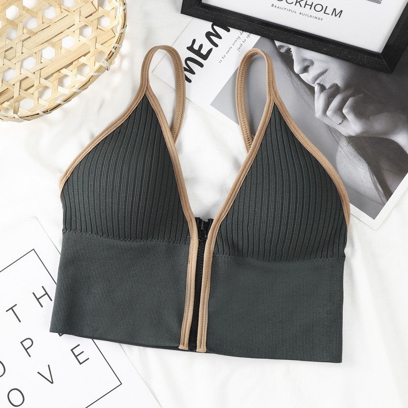 ZIPPER LOCKED STYLING SEXY WRAPPED CHEST TOP BRA ??HOT DEAL - 50% OFF??