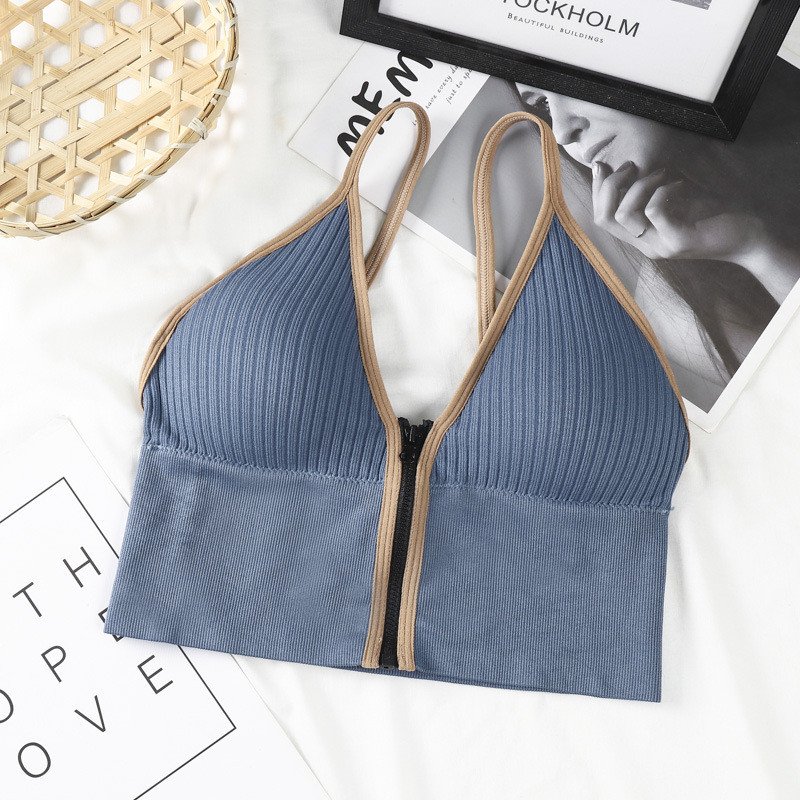 ZIPPER LOCKED STYLING SEXY WRAPPED CHEST TOP BRA ??HOT DEAL - 50% OFF??