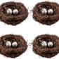 ??Easter Hot Sale??Brown Rattan Bird Nest For Holiday Decoration