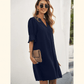 Notched Neck Flounce Sleeve Tunic Dress ??50% OFF - LIMITED TIME ONLY??