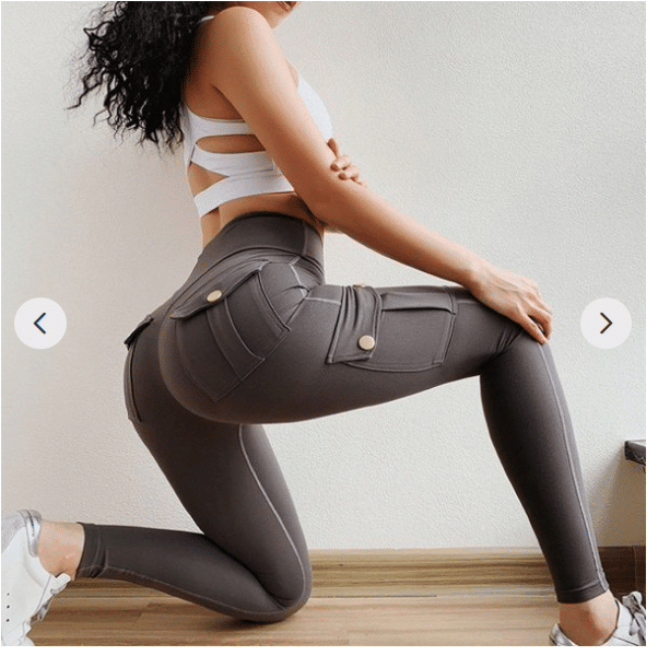 ??Last Day-45% OFF??Women's Pocket Sexy Stretch Leggings Fitness Track Pants
