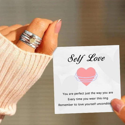 ?? Last Day Promotion 50% OFF ?? Self Love Spinner Heart Ring ??